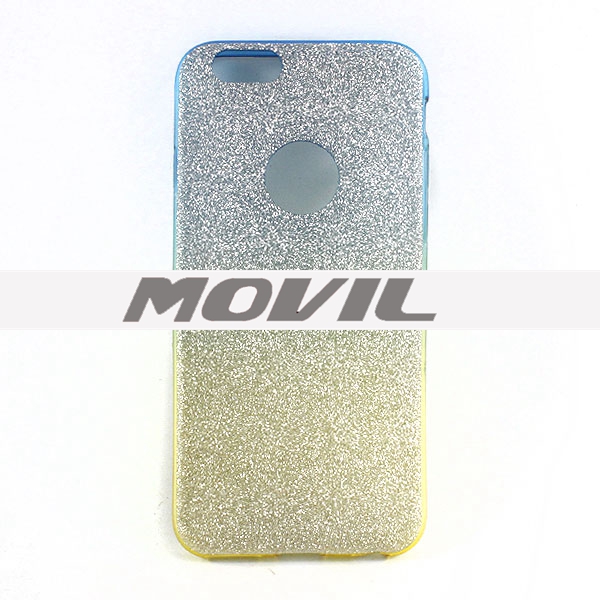 NP-2359 TPU brillante polvo funda para iphone 6-7